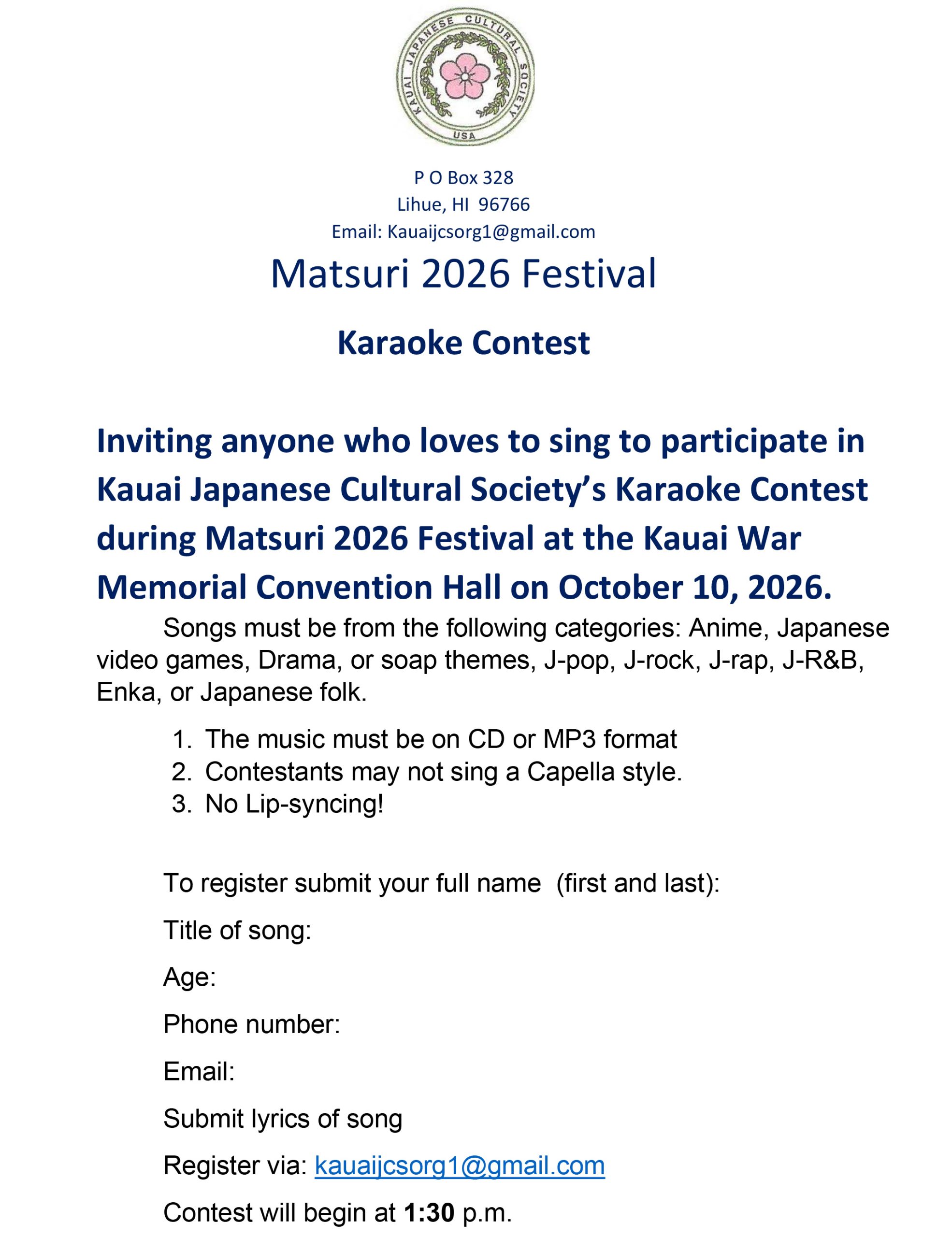 Karaoke-Contest
